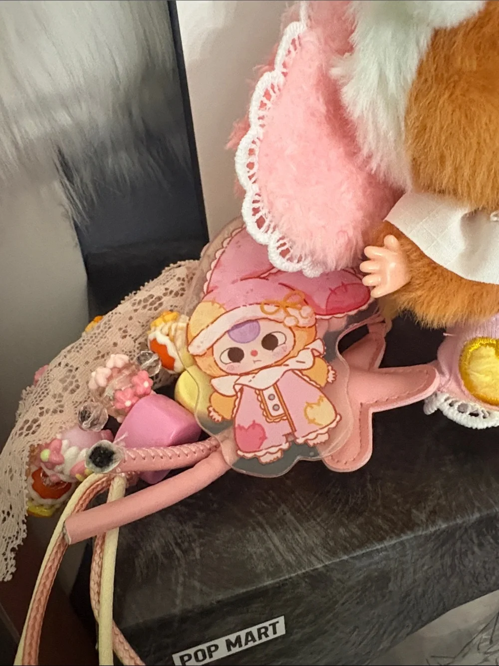 Mini baby three sweet dreams with her matching key chain